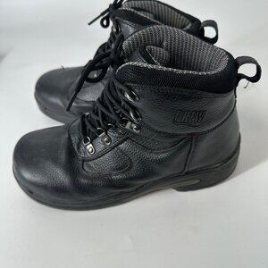 Drew Black Leather Lace-Up Ankle Boots For Men Size 9.5